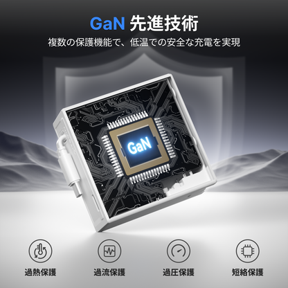Gitryin 3C対応 65W 高速伸縮式充電器