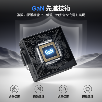 Gitryin 3C対応 65W 高速伸縮式充電器