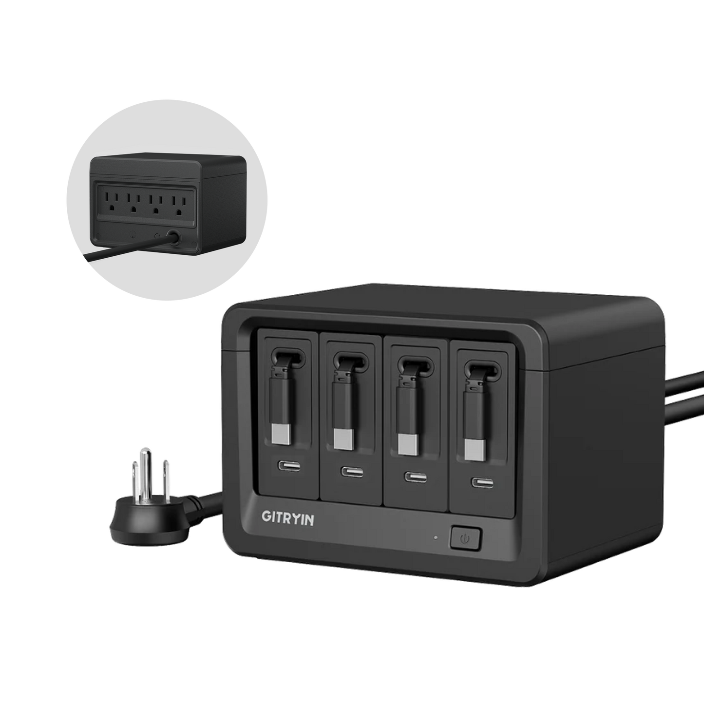 Gitryin デスクトップ充電ステーション 12-in-1 (40W単ポート)