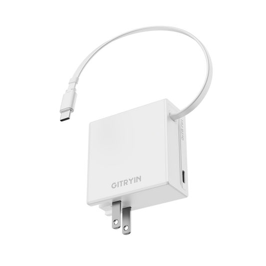 Gitryin 3C対応 65W 高速伸縮式充電器