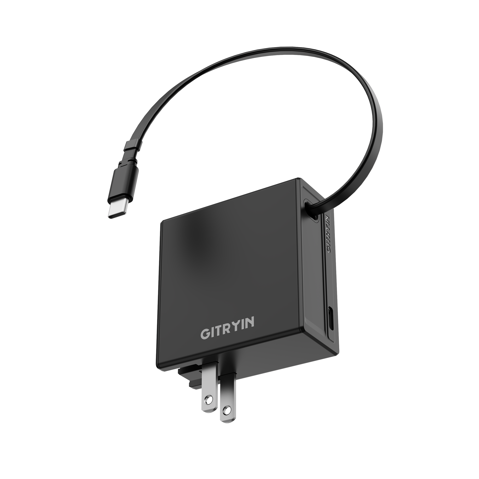 Gitryin 3C対応 65W 高速伸縮式充電器